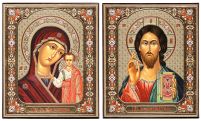 Пара Вседержитель  Казанська 18/15см МДФ Поліграфія