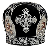 МИТРА   Чорна   Розмір 58   Оксамит Вишивка 