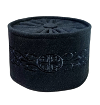 СКУФ'Я   Грецька   Зимова   р57   Кашемір Вишивка "Грецький візерунок"