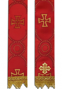ЗАКЛАДКА для ЄВАНГЕЛІЄ Червона 6/140см Парча 