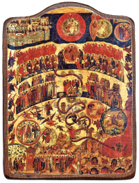 СТРАШНЫЙ СУД   ↕17см ↔12.5см  Дерево Литография