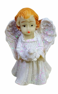 СТАТУЕТКА   АНГЕЛОЧЕК с голубкой мини  4,5/2см 