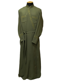 Підрясник грецький   Хакі    Габардин 52р  Вишивка Хрест 