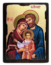 СВЯТОЕ СЕМЕЙСТВО   ↕23см ↔17см Дерево Литография