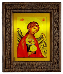 Ключниця   ↕24см ↔20см↔7см Дерево "ЯНГОЛ ОХОРОНЕЦЬ"