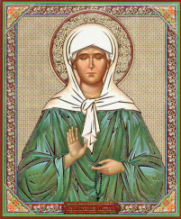 Літографія  12/10см  МАТРОНА  Церковнослов'янська мова 