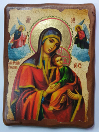 СТРАСТНАЯ (ВСЕПОМОГАЮЩАЯ, НЕУСТАННОЙ ПОМОЩИ)   17/13см Дерево Литография