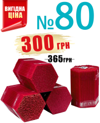 Свічки ПАРАФІНОВІ Червоні №80   Кількість-400шт