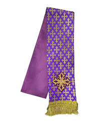 ЗАКЛАДКА для ЄВАНГЕЛІЄ Фіолетова 9/140см Парча 