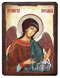 ИЕРЕМИИЛ АРХАНГЕЛ   ↕17см ↔13см Дерево Литография