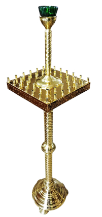 Підсвічник ХРАМОВИЙ на 40 свічок ↕140см ↔31см Латунь 