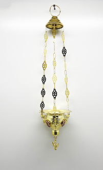 ЛАМПАДА  підвісна   д53/в11/ш15см  Латунь  Греція  (1231)