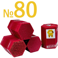 2кгСвечи 100%ВОСКОВЫЕ Красные №80   Количество-400шт     БЕЗ СКИДОК!   