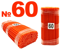 1кгСвечи ПАРАФИНОВЫЕ Оранжевые №60К   Количество-150шт