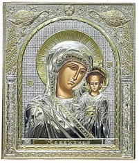 КАЗАНСЬКА   ↕25см ↔21см МДФ Шовкографія PVD(посріблення) Греція