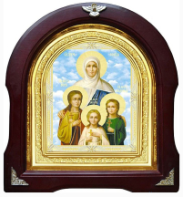 ВЕРА НАДЕЖДА ЛЮБОВЬ и СОФИЯ   ↕29см ↔26см Литография 