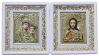 Пара Вседержитель  Казанская   ↕27см ↔24см Литография    37(4)-ПБВ