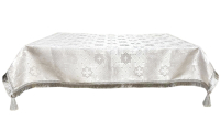 СКАТЕРТИНА   Біла   ↕210см ↔215см   Парча