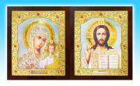 Пара Вседержитель Казанская   17,5/19,5см