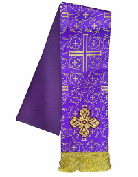 ЗАКЛАДКА для ЄВАНГЕЛІЄ Фіолетова 12/140см Парча 