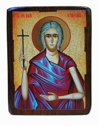 МАРІЯ ЄГИПЕТСЬКА   17/13см Дерево Літографія