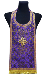 Требный ЕПИТРАХИЛЬ Фиолетовый Парча