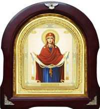 ПОКРОВ Богородицы   ↕29см ↔26см Литография 