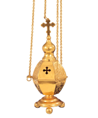 КАДИЛО   ↕61см ↑26см ↔9см   Латунь Позолота Україна 