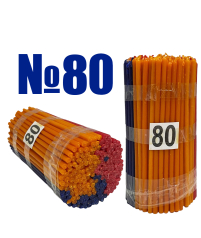 1кгСвечи   РАЗНОЦВЕТНЫЕ  Парафиновые №80   Количество-200шт