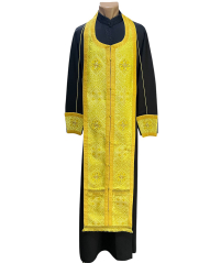 Требний набір ЄПИТРАХИЛЬ і ПОРУЧІ Жовтий Парча 