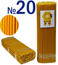 1кг Свечи    100%ВОСКОВЫЕ СПИРАЛЬНЫЕ   №20К   Количество - 50шт