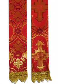 ЗАКЛАДКА для ЄВАНГЕЛІЄ Червона 6/140см Парча 