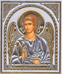 Літографія  12/10см  ЯНГОЛ ОХОРОНЕЦЬ  Церковнослов'янська мова 