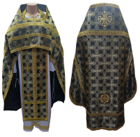 Облачення священника  Чорне-золото 48-50р/д150см   Парча 