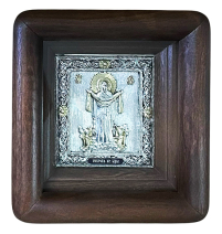 ПОКРОВ ПРЕСВЯТОЙ БОГОРОДИЦЫ   ↕14.5см ↔13см Гальваника