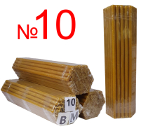 2кгСвечи    80%ВОСКОВЫЕ   №10   Количество - 50шт