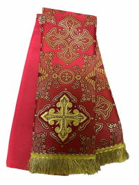 ЗАКЛАДКА для ЄВАНГЕЛІЄ Червоне золото 12/140см Парча 