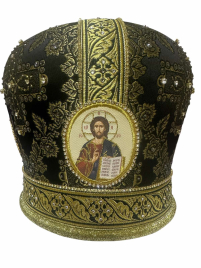 МИТРА   Чорна   Розмір 59  Парча  