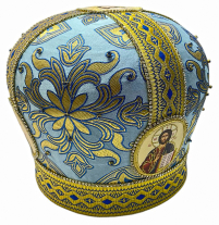 МИТРА   Блакитна  Розмір 58  Парча  