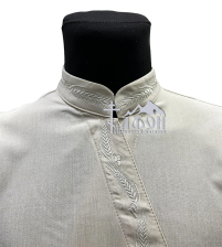 Підрясник грецький   Бежевий  48р   Габардин-Льон  Вишивка Колос 