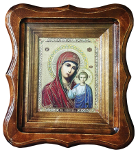 КАЗАНСКАЯ   21/19см   Дерево Литография