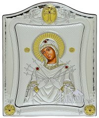 СЕМИСТРІЛЬНА   ↕25см ↔19.5см МДФ Шовкографія PVD(посріблення) Греція