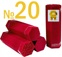 2кгСвечи 100%ВОСКОВЫЕ Красные №20   Количество-100шт    БЕЗ СКИДОК!