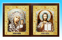 Пара Вседержитель Казанская   11,5/13,5см