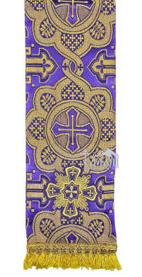 ЗАКЛАДКА для ЄВАНГЕЛІЄ Фіолетова 12/5/140см Парча 