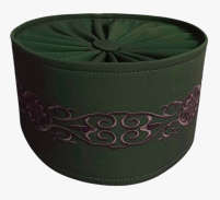 СКУФЕЙКА   Греческая   Хаки   р59  Костюмная ткань Вышивка «Крест» 