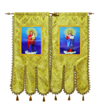 ХОРУГВИ Жовті   ↕120см ↔60см Парча