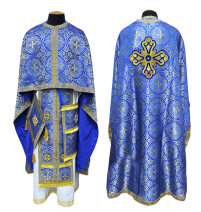 Облачення  Синє  52р/д145см   Парча "Круговерть"