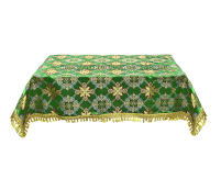 СКАТЕРТИНА   Зелена   р0.70 /0.70 м   Парча