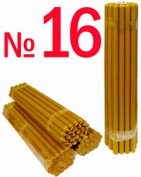Свечи ПАРАФИНОВЫЕ Темные №16   Количество-24шт